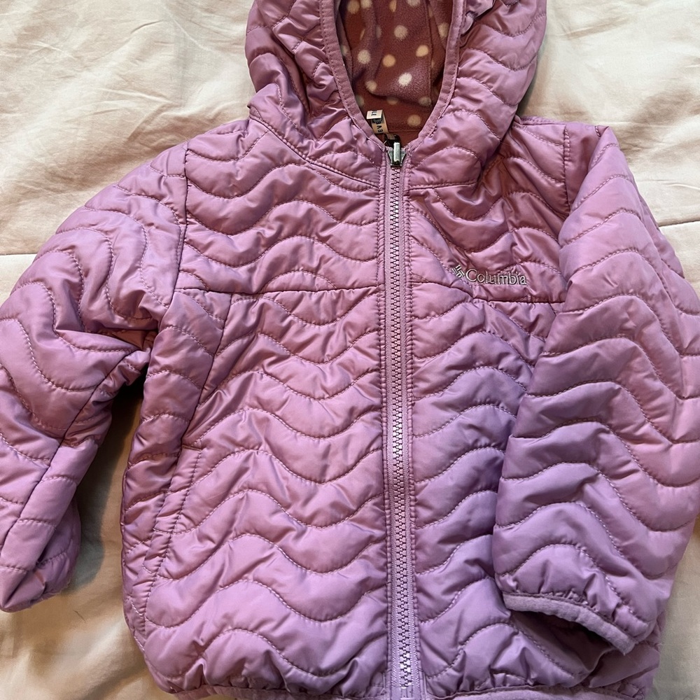 Reversible Toddler Columbia puffer jacket